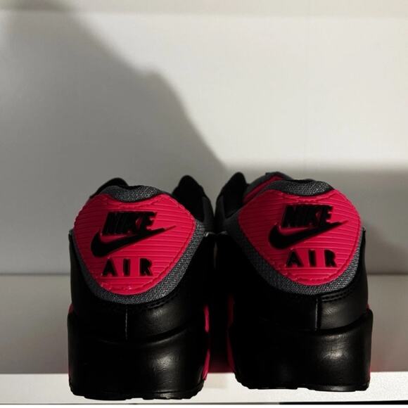 Nike Air Max 90 Shoes Wolf Gray Hyper Pink DM0029-010 Men's Size 10 - Picture 3 of 4